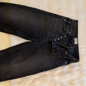 Agolde black criss cross jeans!